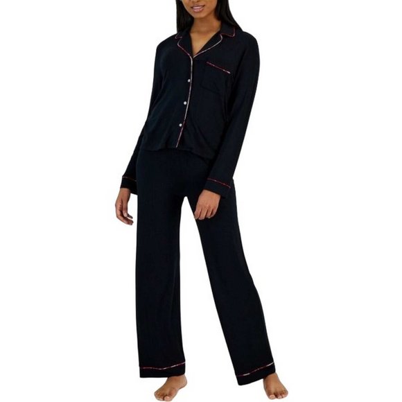 JENNI Notch-Collar Pajama Set SMALL (4446) - Picture 1 of 7